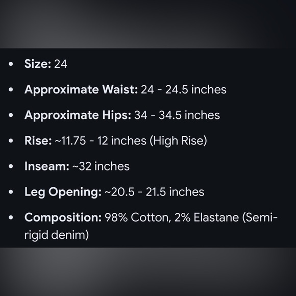 MOTHER Wide Leg Flare Jeans in Dark Blue Wash - Picture 8 of 8